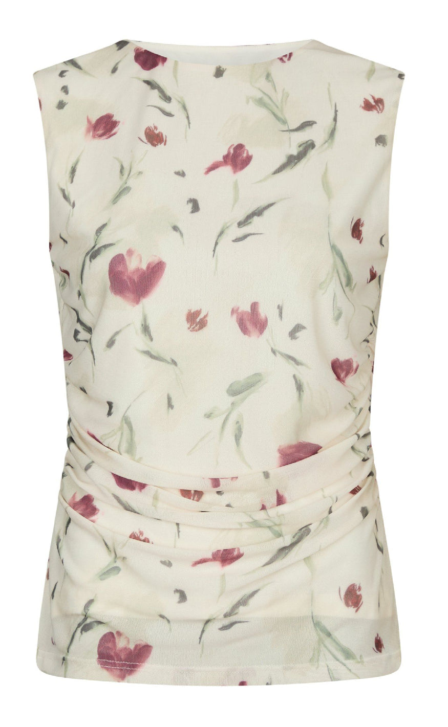 Neo Noir Top - Liblana Artist Mesh - Creme Levere