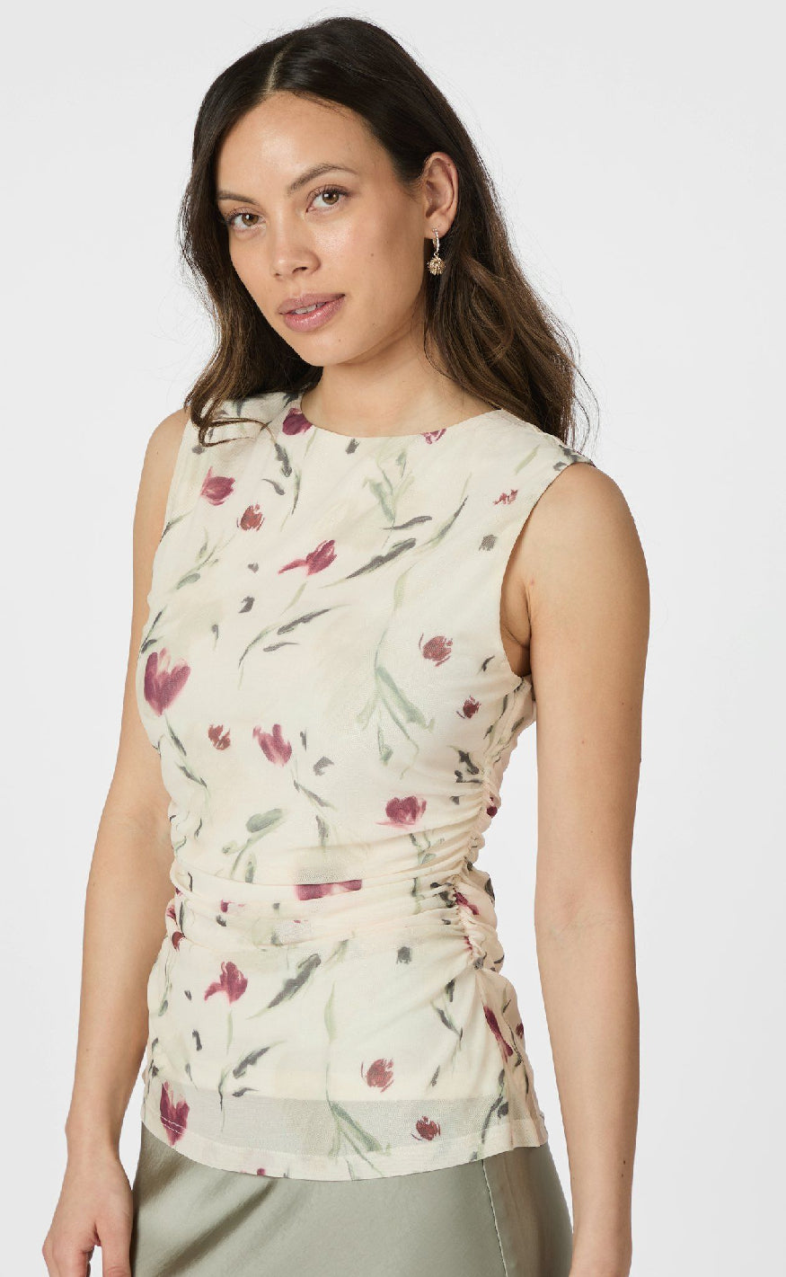 Neo Noir Top - Liblana Artist Mesh - Creme Levere