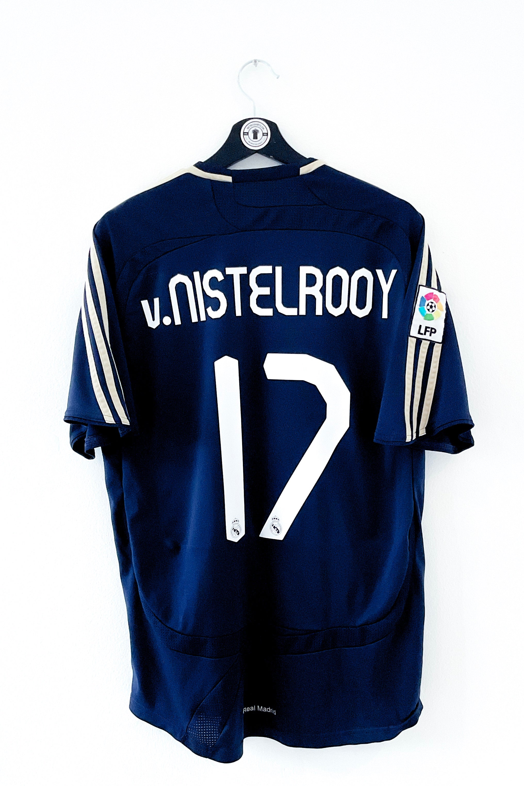 Real Madrid 2007/2008 Udebane #v.Nistelrooy 17 Large 9/10 Online salg