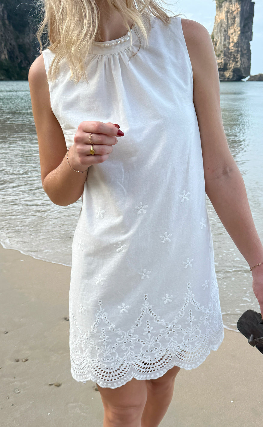 Say INA Copenhagen Kjole - Silja - White Broderie Anglaise