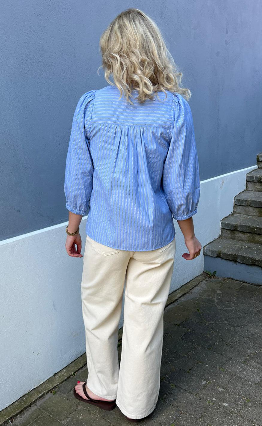 Say INA Copenhagen Skjorte - Katinka - Blue Striped