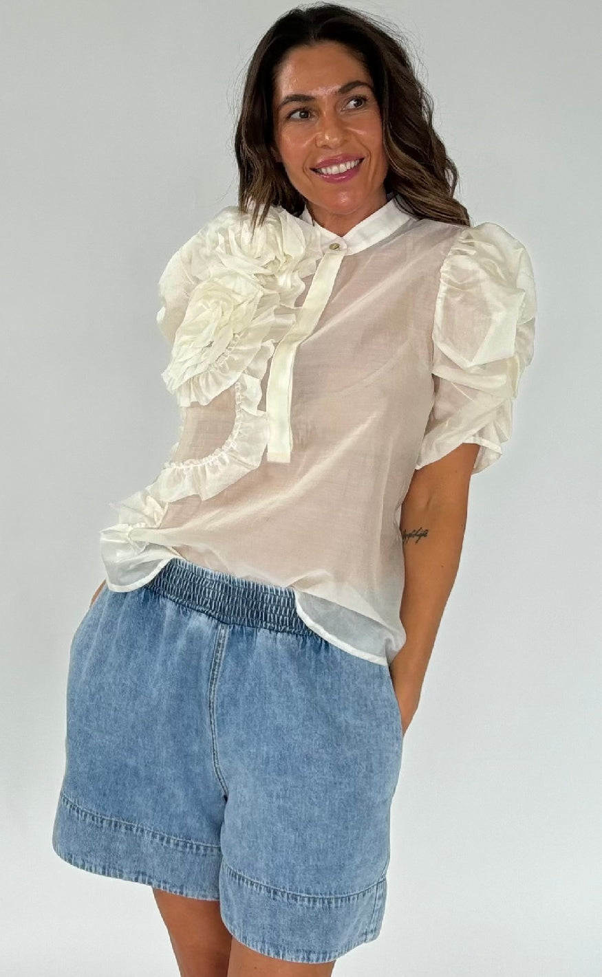 Gossia Bluse - Annsofi - Vanilla