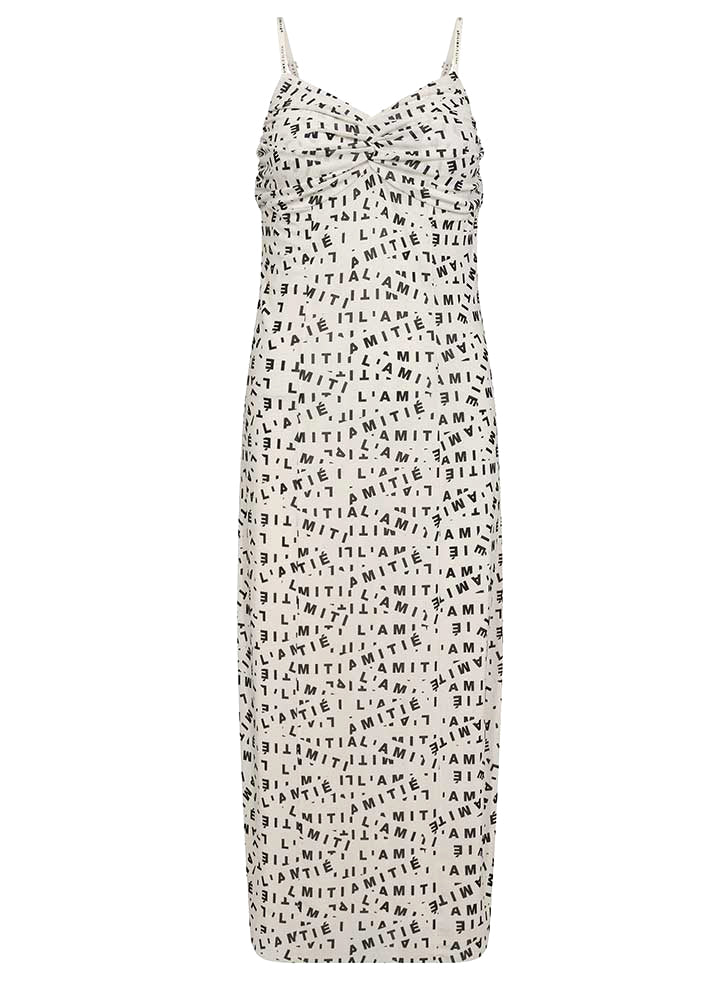 Haute L'amitié Mesh Strap Dress - Kjole - Pearl/Mocca