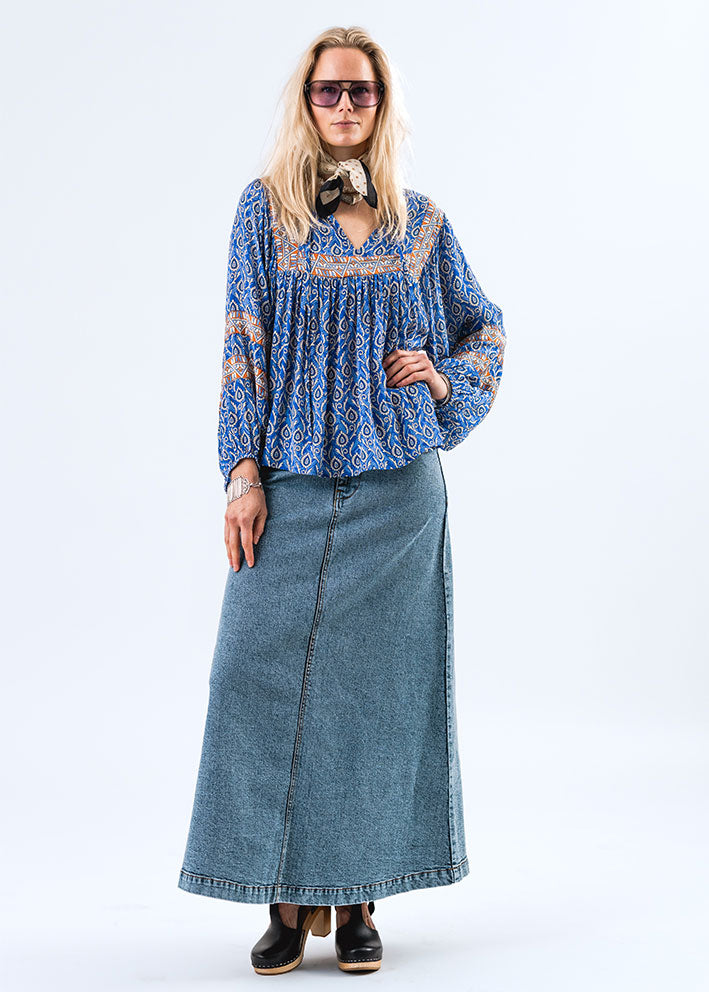 Lollys Laundry Teel Blouse - Blue