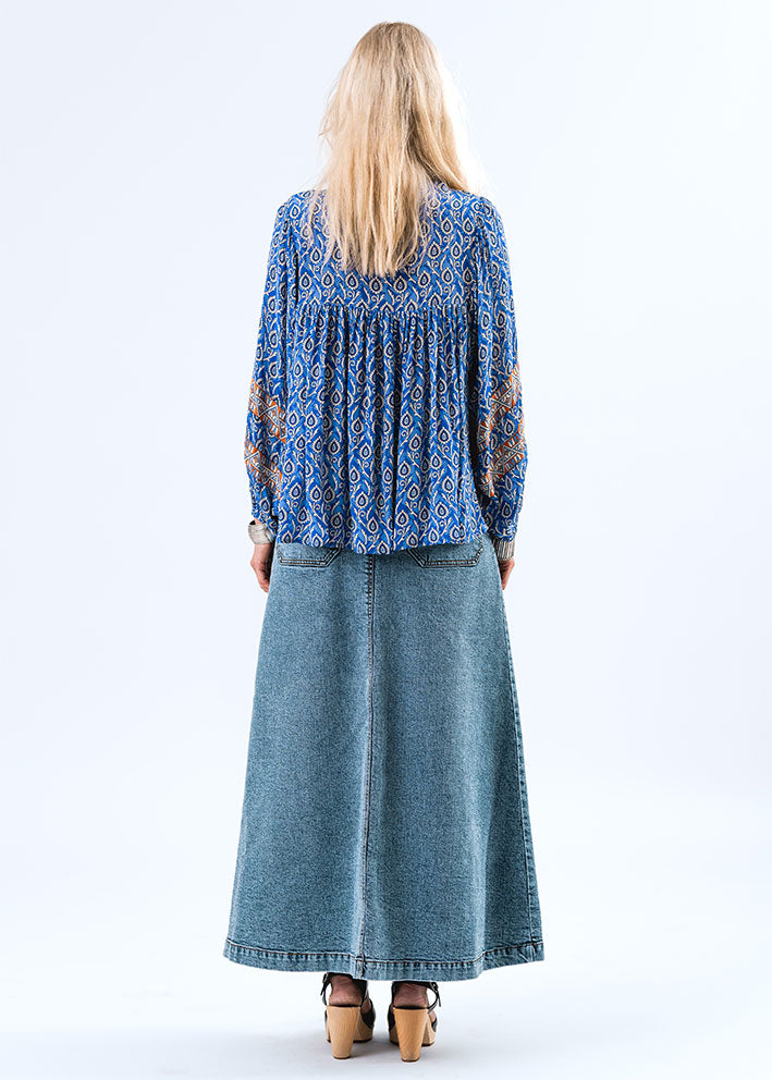 Lollys Laundry Teel Blouse - Blue