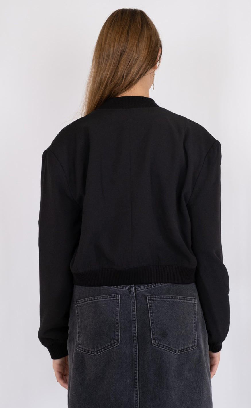 Neo Noir Jakke - Vaccaro Solid Bomber - Black Hot på udsalg