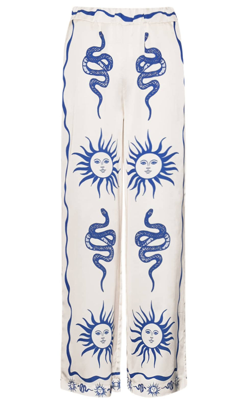 Noella Bukser - Kimona - Chana Blue Print Online Hot Salg
