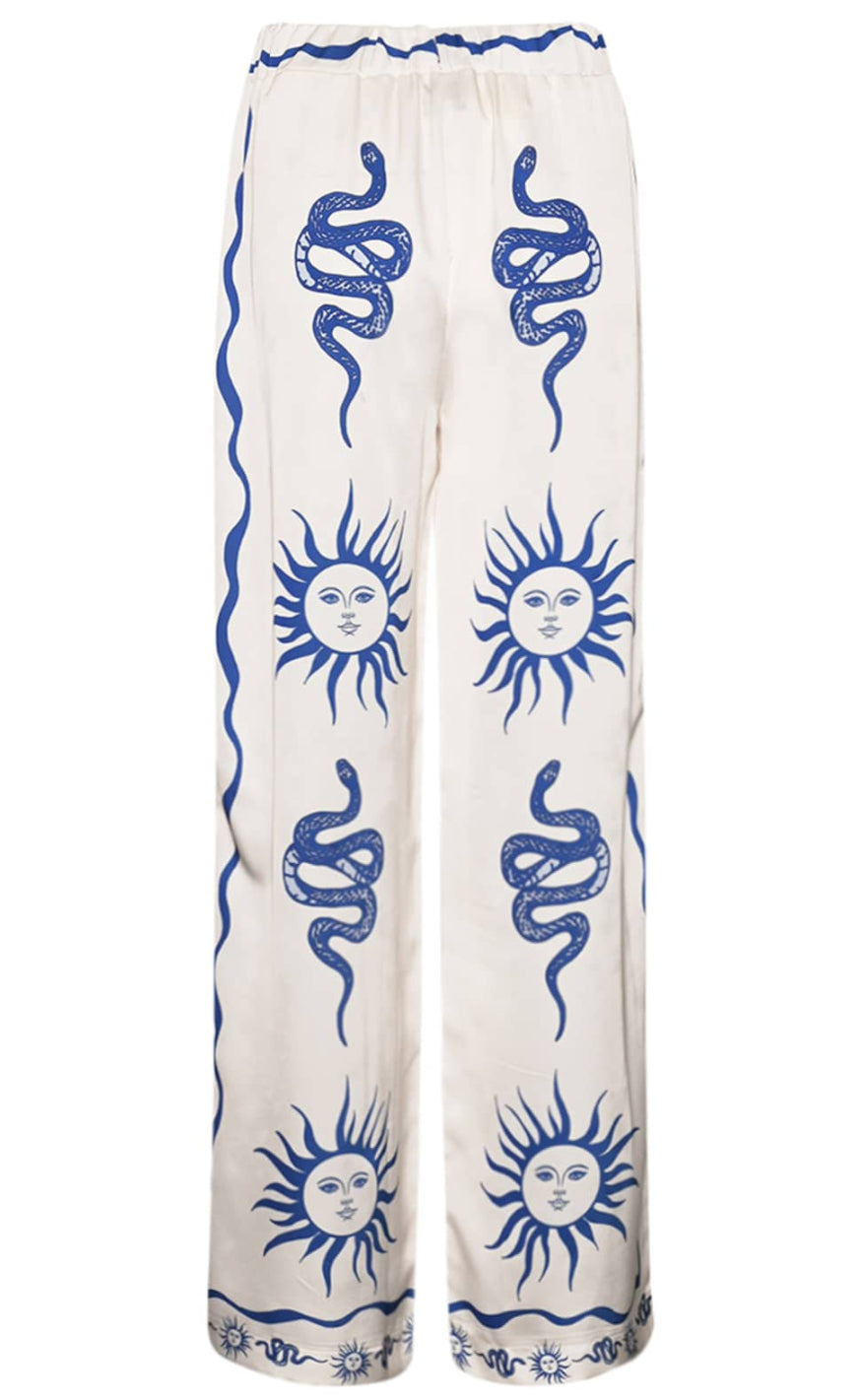 Noella Bukser - Kimona - Chana Blue Print Online Hot Salg