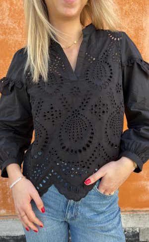 Say INA Copenhagen Bluse - Benedicte - Black