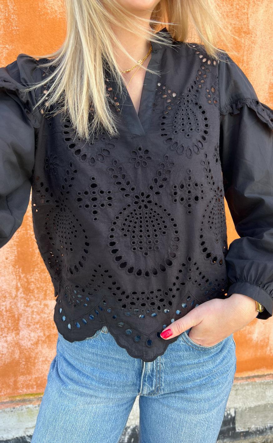 Say INA Copenhagen Bluse - Benedicte - Black