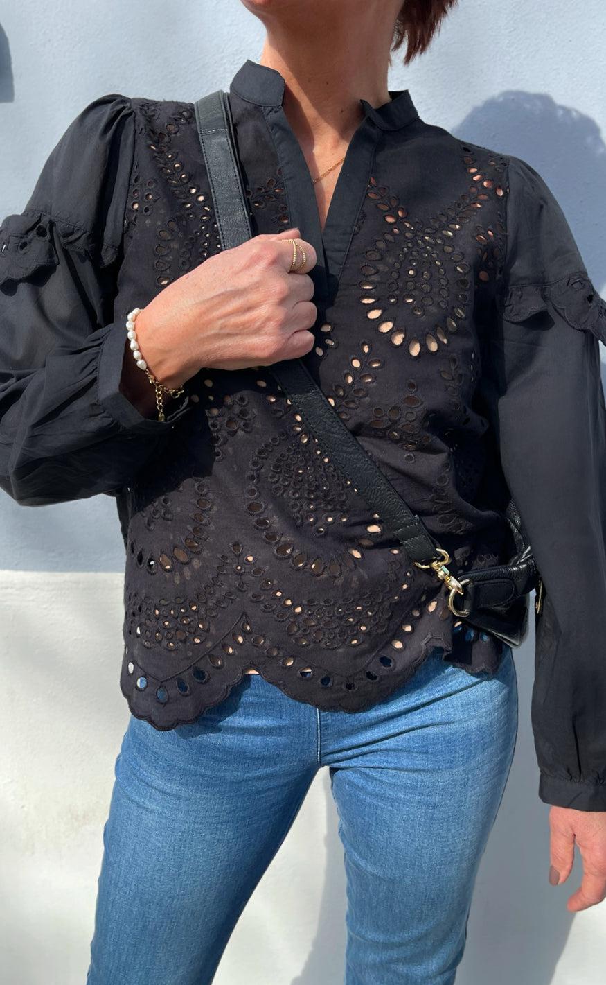 Say INA Copenhagen Bluse - Benedicte - Black