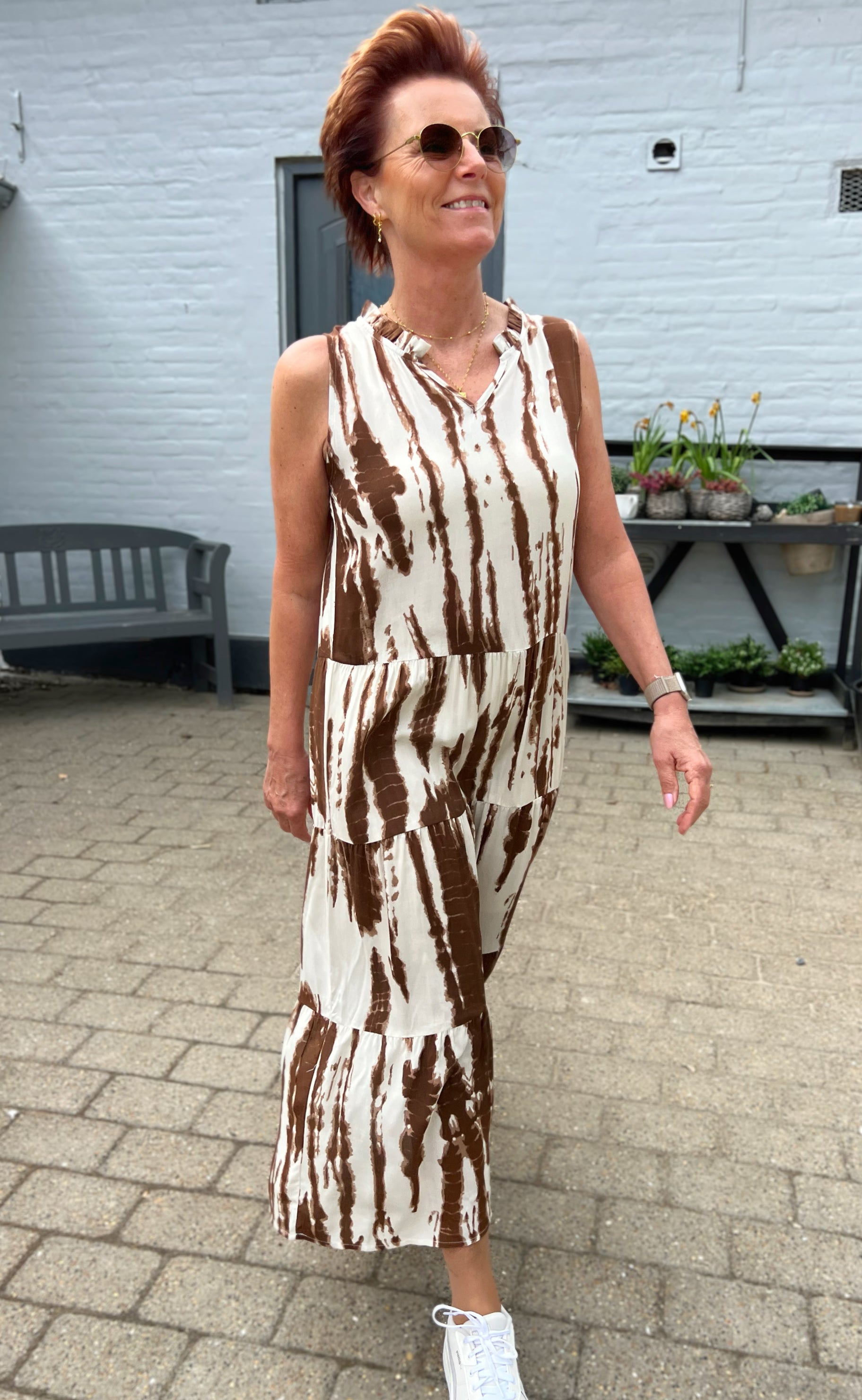 Say INA Copenhagen Kjole - Ella - Chocolate Tie Dye