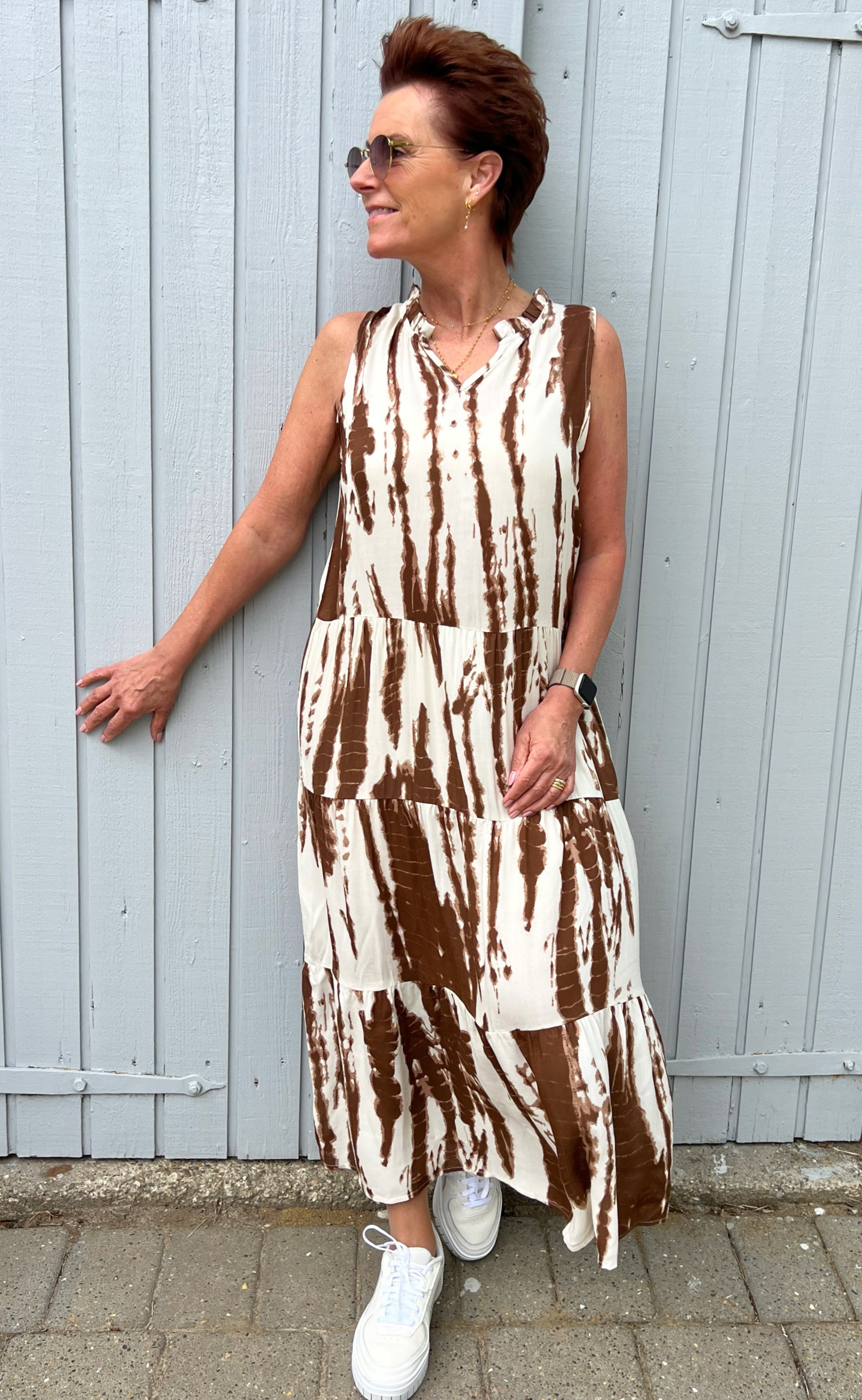 Say INA Copenhagen Kjole - Ella - Chocolate Tie Dye