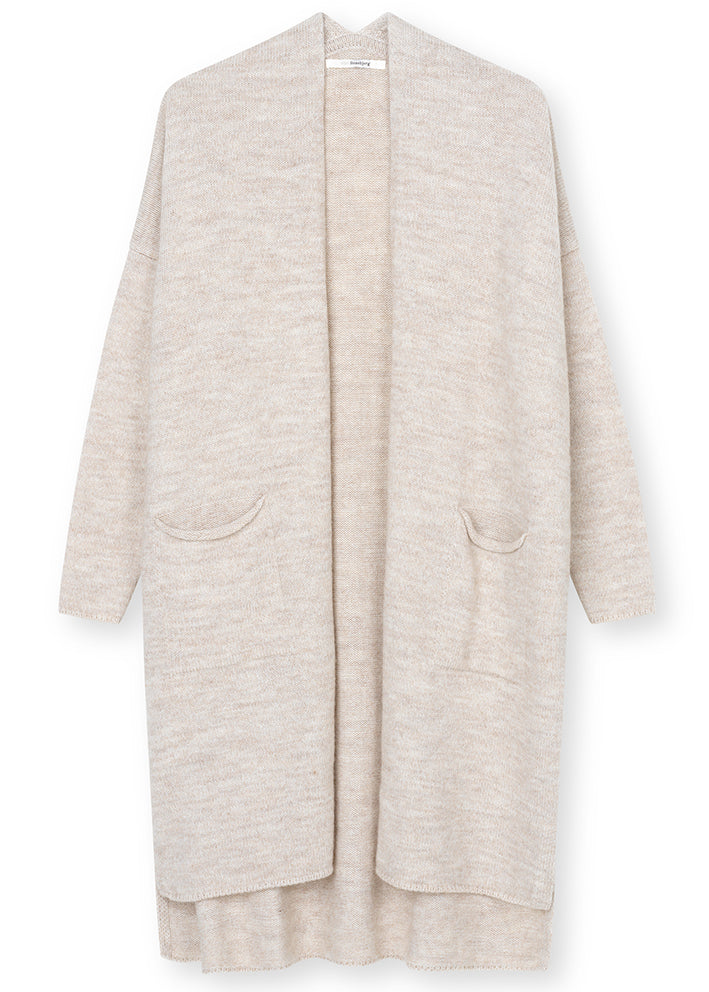 Sibin Linnebjerg Maine Cardigan 9166 Light Melange Sand