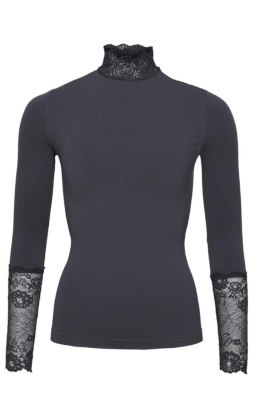 Tim & Simonsen Bluse - Abby - Antracit Online Hot Salg