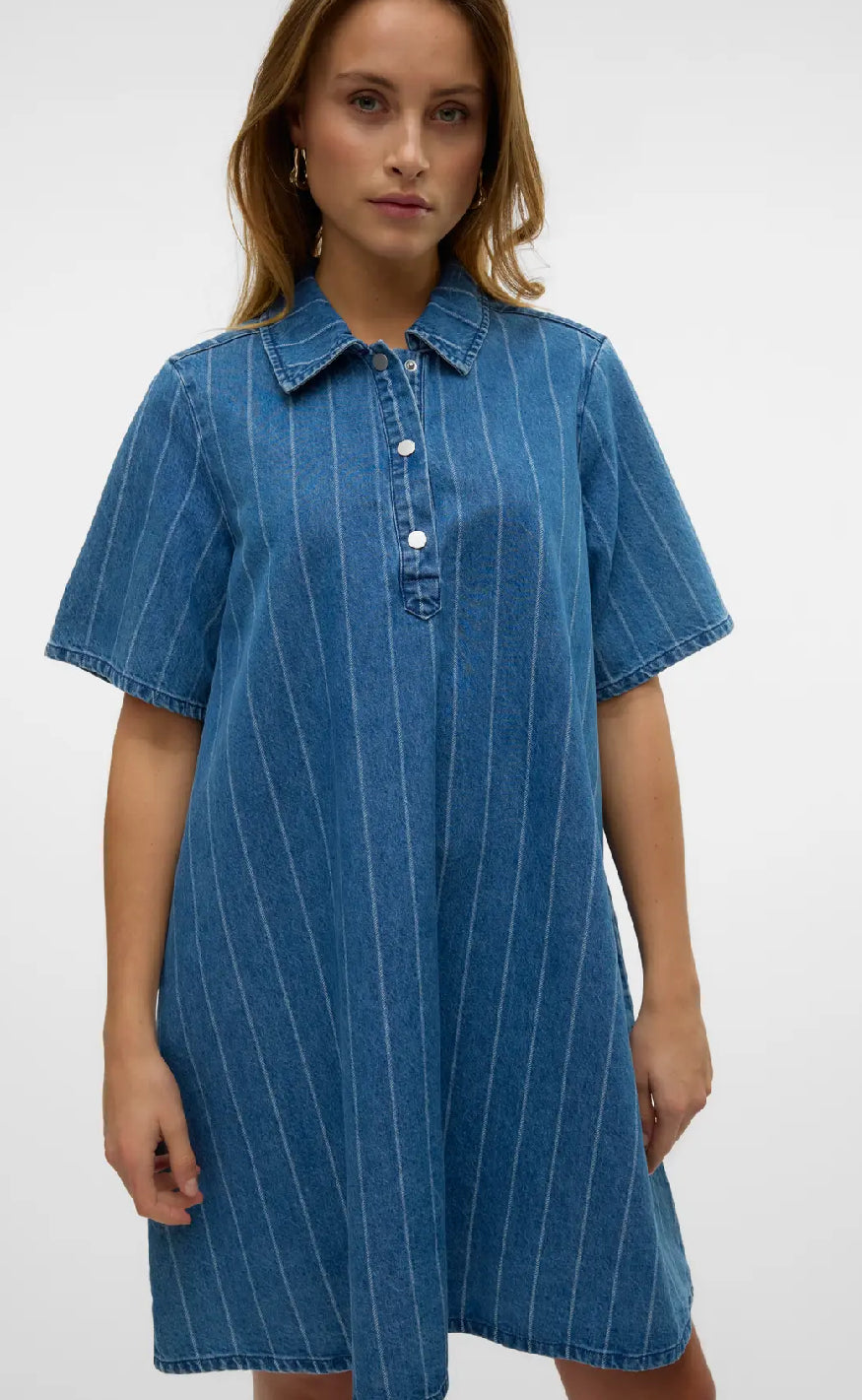Vero Moda Kjole - Ocean - Medium Blue Denim