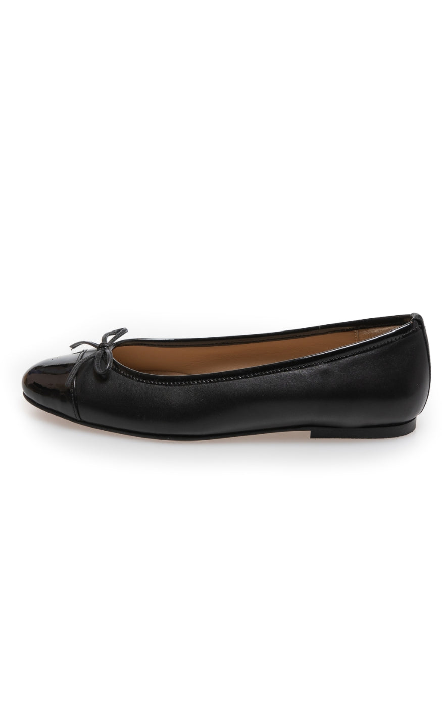 Copenhagen Shoes Ballerina - Like Moving Patent Toe - Black Patent