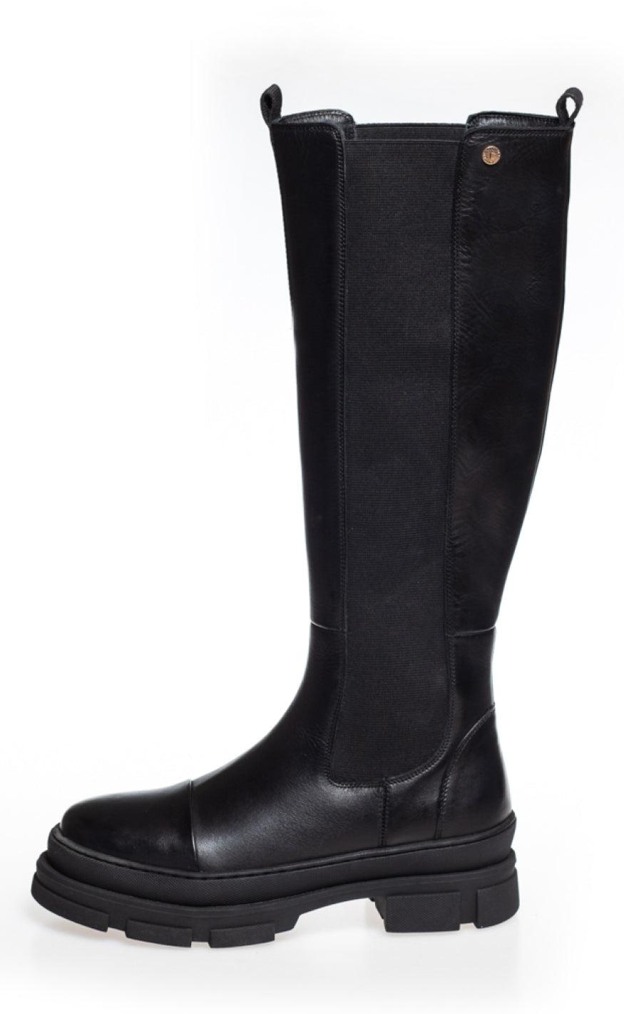 Copenhagen Shoes Støvle - Follow Me - Black (Wiht Black Stiches)