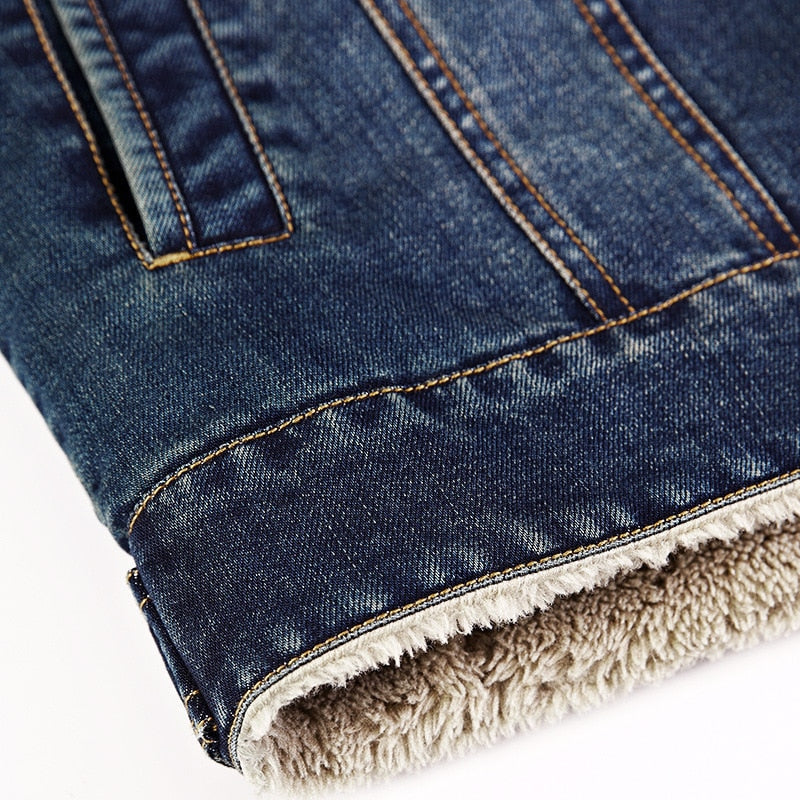 Denimjakke i bomuld til mænd