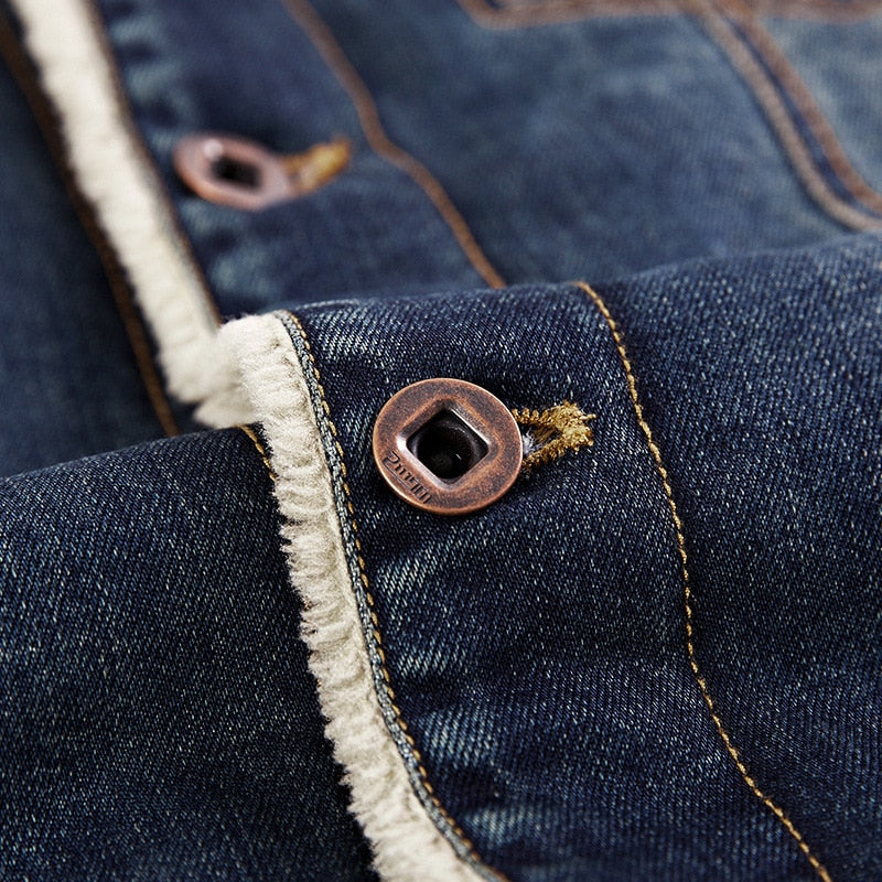 Denimjakke i bomuld til mænd