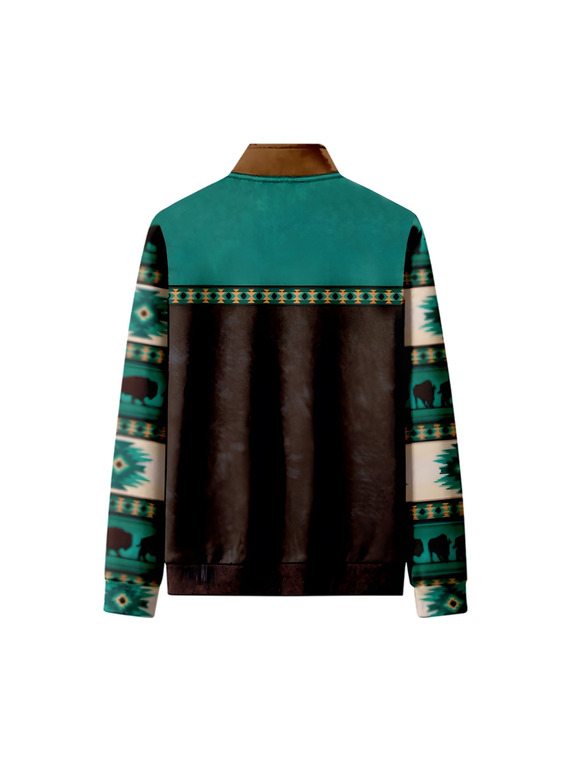 Fleeceforet retro sweatshirt til mænd