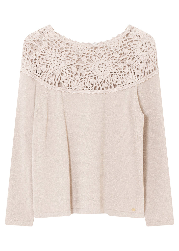 Gustav Lulia lace knit 55421 Strik - Champagne