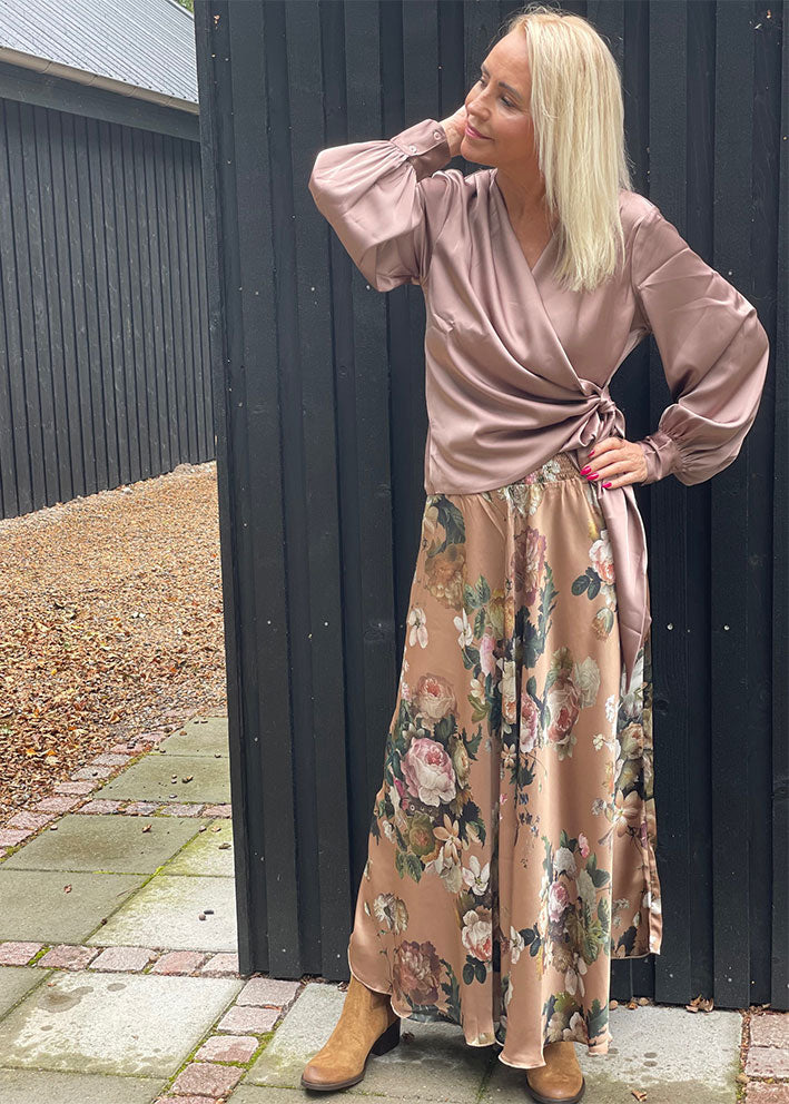 Karmamia Savannah Skirt - Nederdel - Tan Bloom