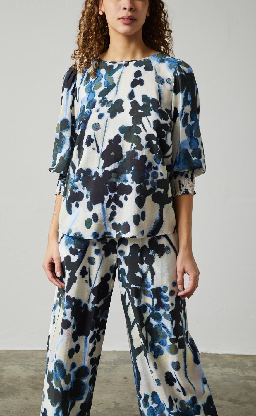 Love & Divine Bluse - Love915-5 - Blue Branch