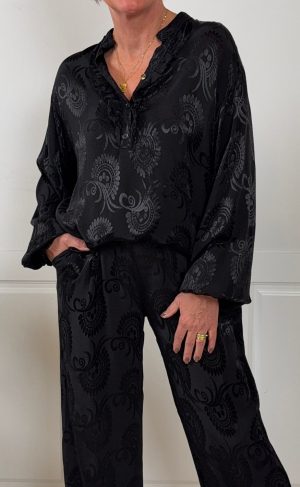 Marta Du Chateau Bluse - Charlene - Black