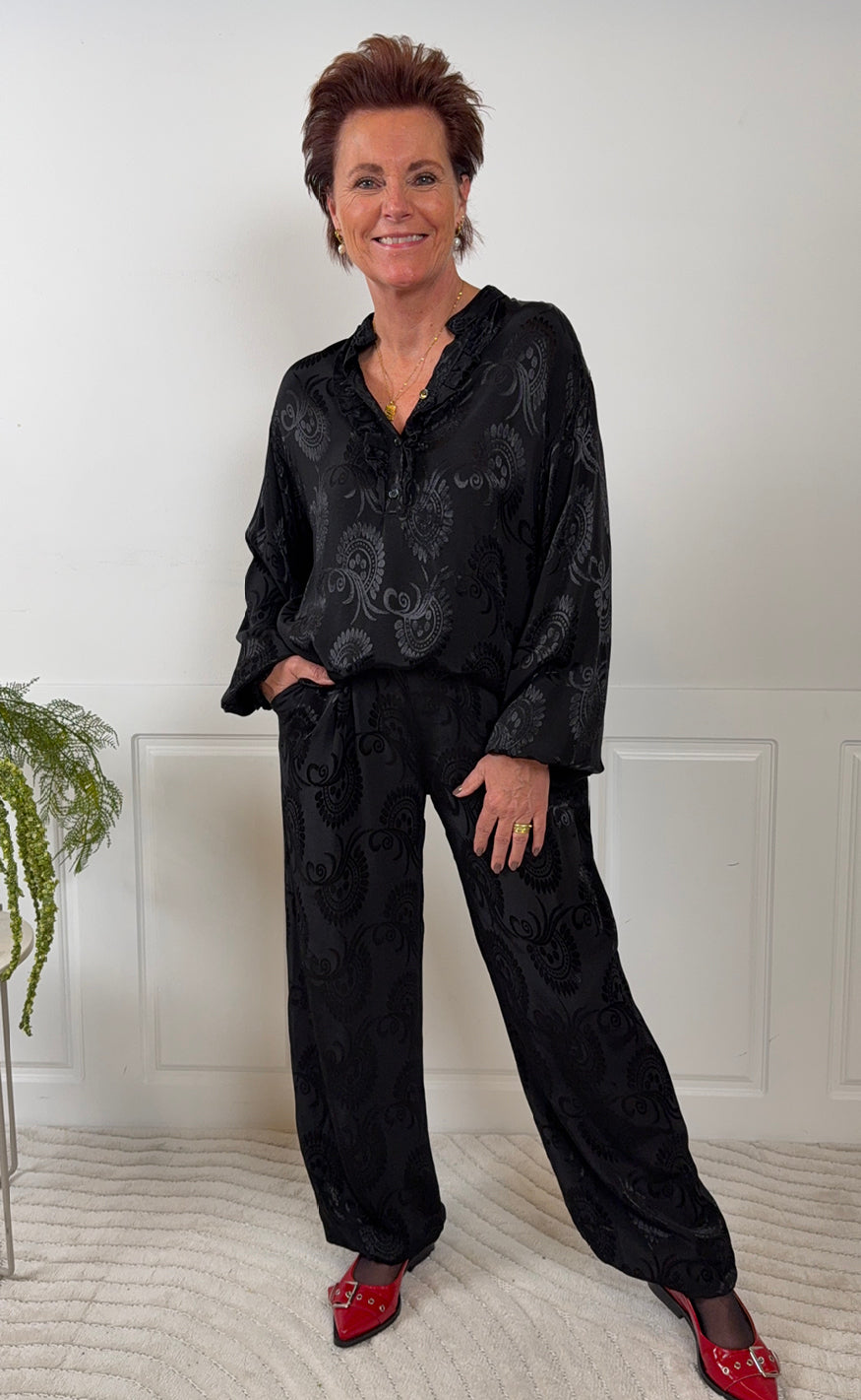 Marta Du Chateau Bluse - Charlene - Black
