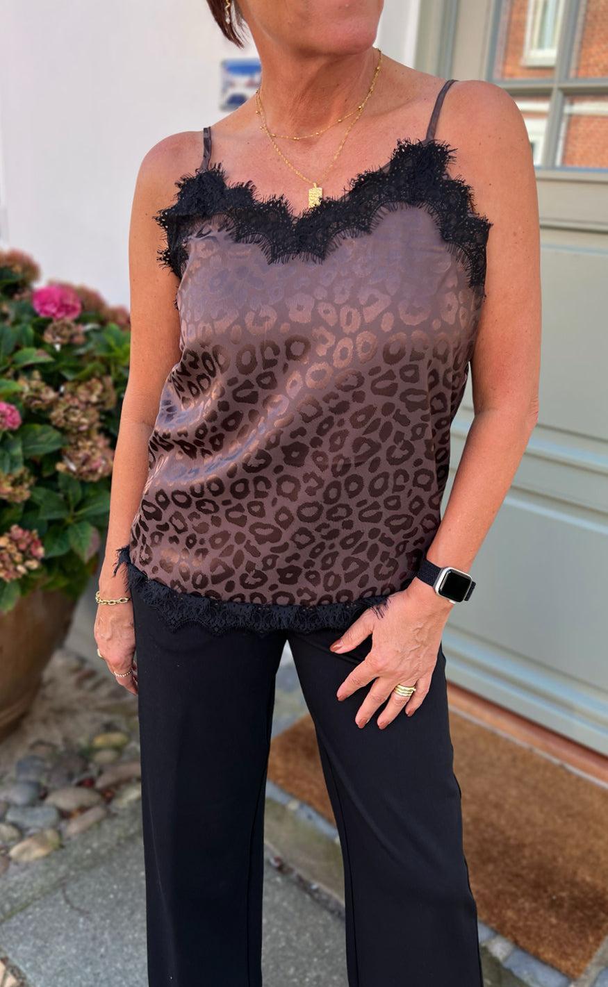 Say INA Copenhagen Top - Kiki - Chocolate Leopard