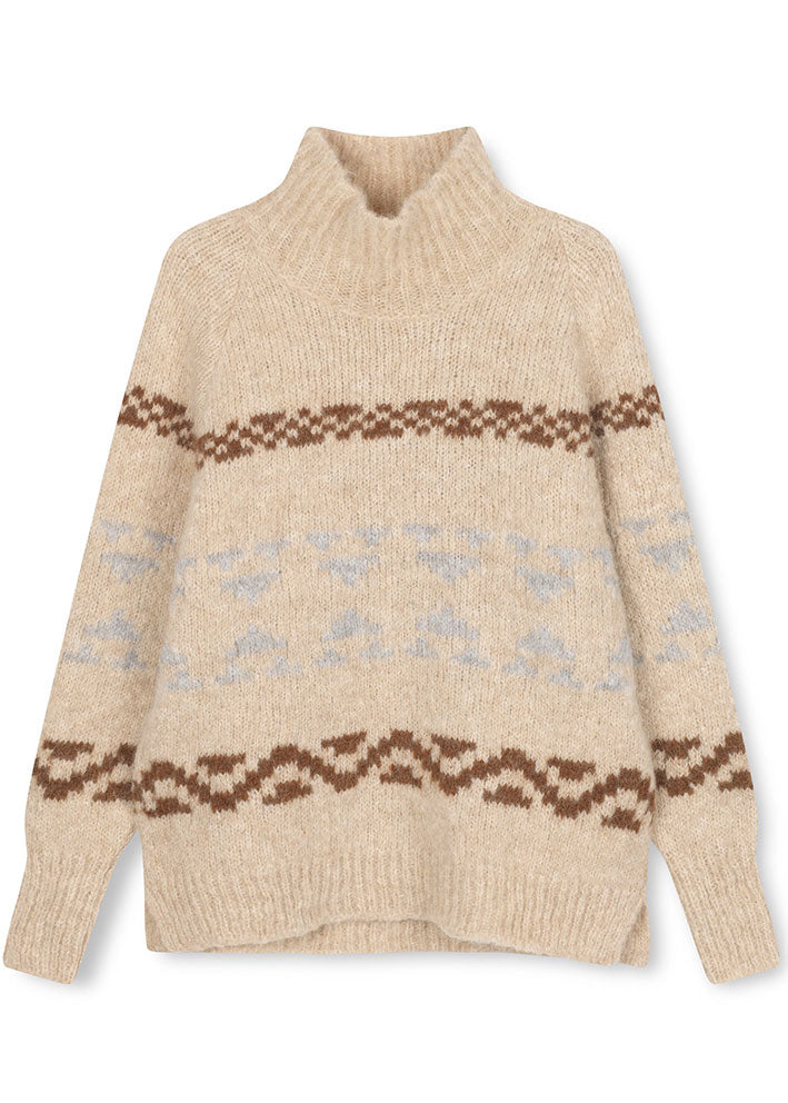 Sibin Linnebjerg Nelly Sweater - Sand/Hazel/Sweat Grey