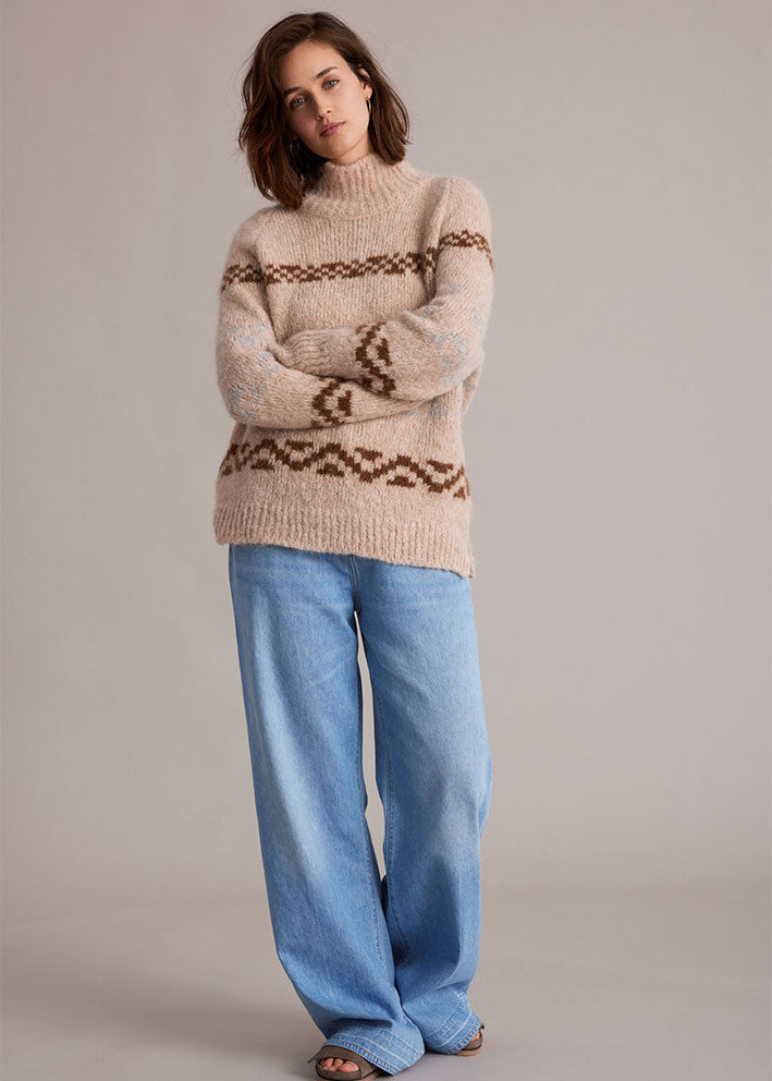 Sibin Linnebjerg Nelly Sweater - Sand/Hazel/Sweat Grey