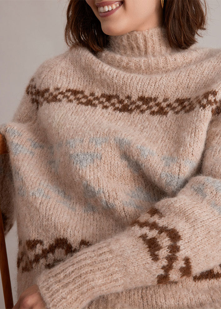 Sibin Linnebjerg Nelly Sweater - Sand/Hazel/Sweat Grey