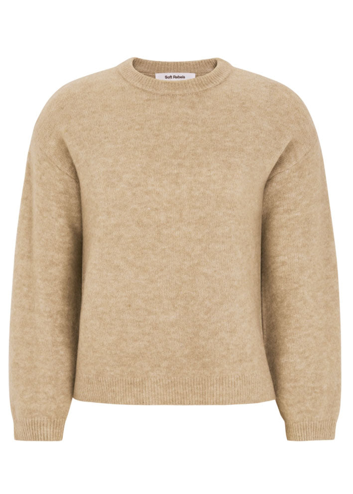 Soft Rebels Allison knit SRAW22-201 Crockery Melange