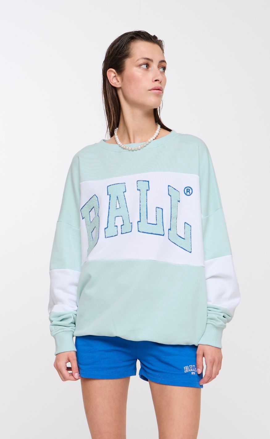 BALL Original Sweatshirt - O. Zidney - Ice Water Hot på udsalg