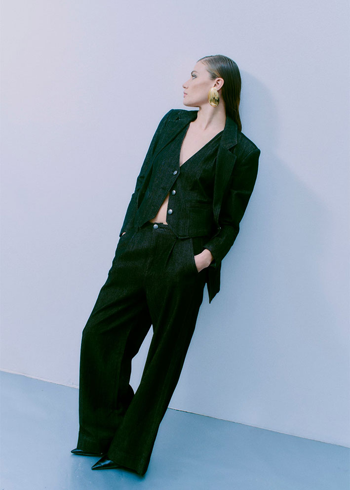 Copenhagen Muse Jean Wide Pants 204968 Washed Black