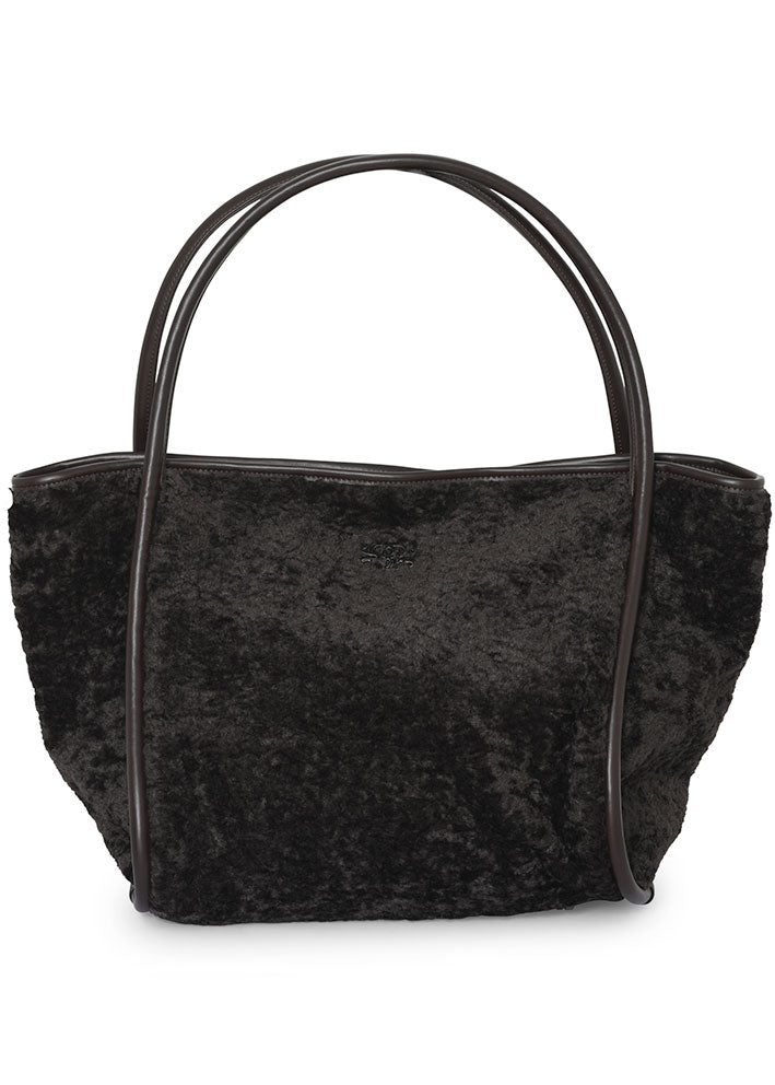 Gustav Bennie fake fur bag 54910 Taske - Chocolate