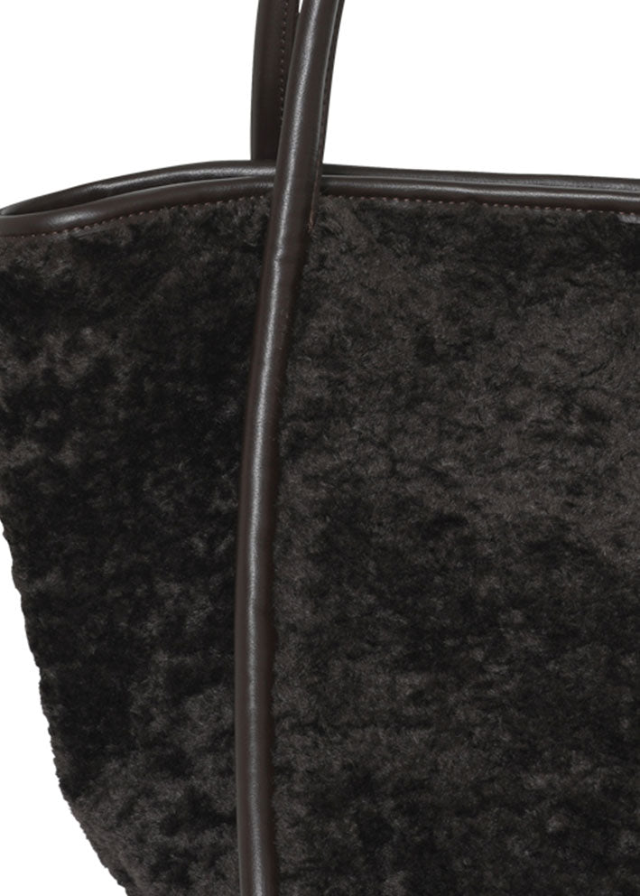 Gustav Bennie fake fur bag 54910 Taske - Chocolate