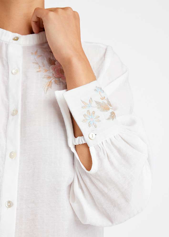 Gustav Carmen Skjorte 56645 Bright White