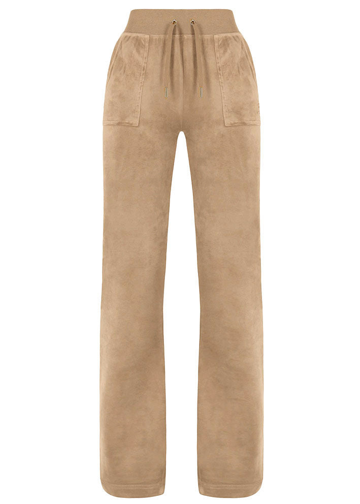 Juicy Couture Del Ray Classic Velour Bukser - gold caramel Levere