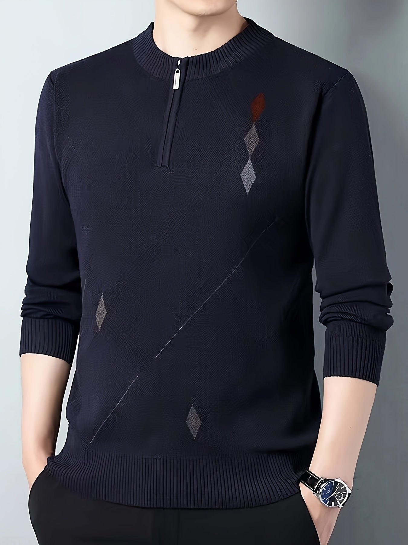 Løs strikket sweater