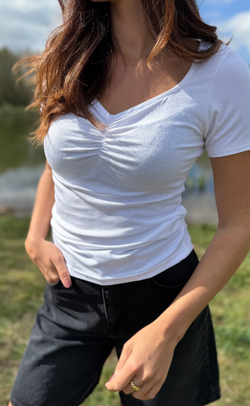 Luxzuz T-shirt - Klaudine - White
