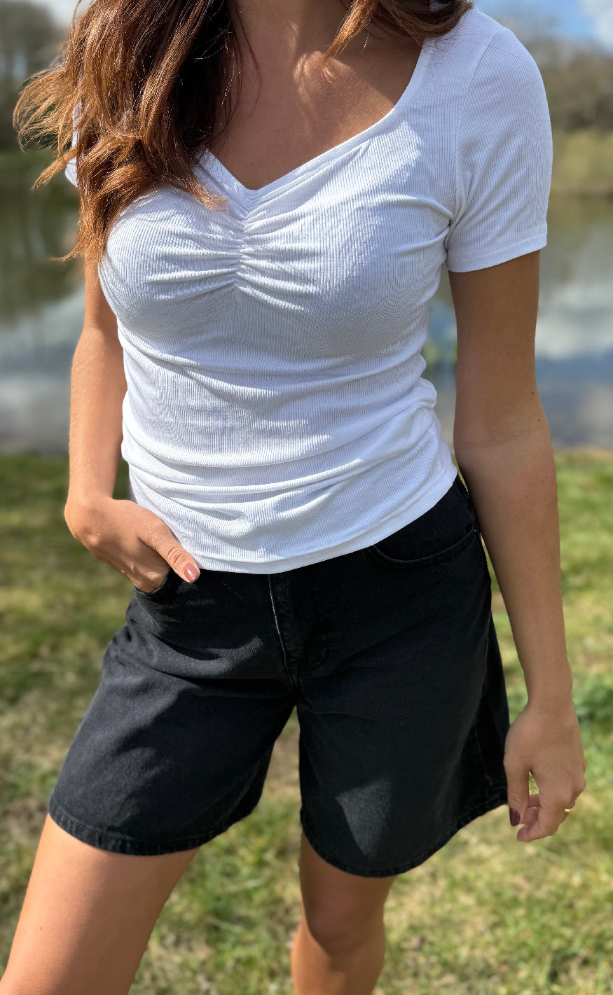 Luxzuz T-shirt - Klaudine - White