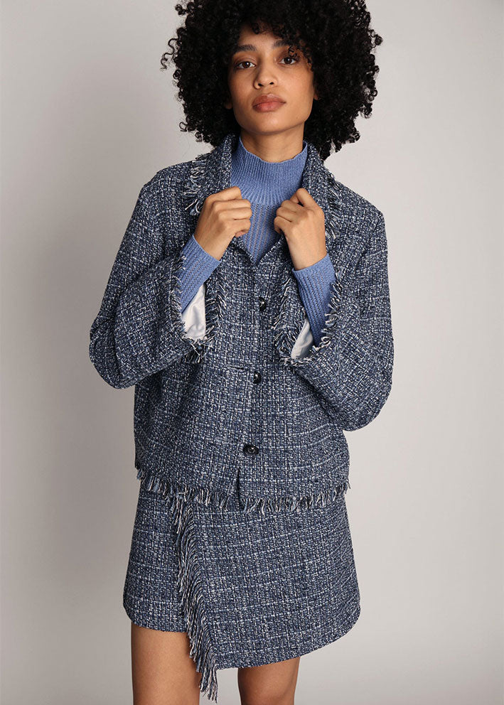 Munthe Lugarzo Jakke - Indigo Rabat