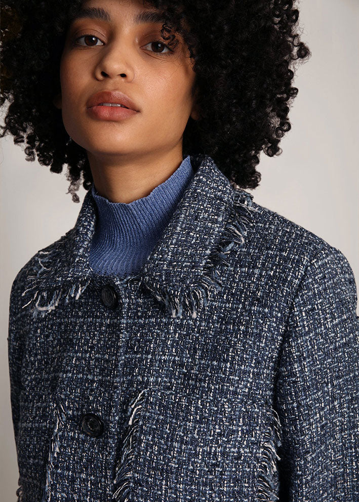 Munthe Lugarzo Jakke - Indigo Rabat