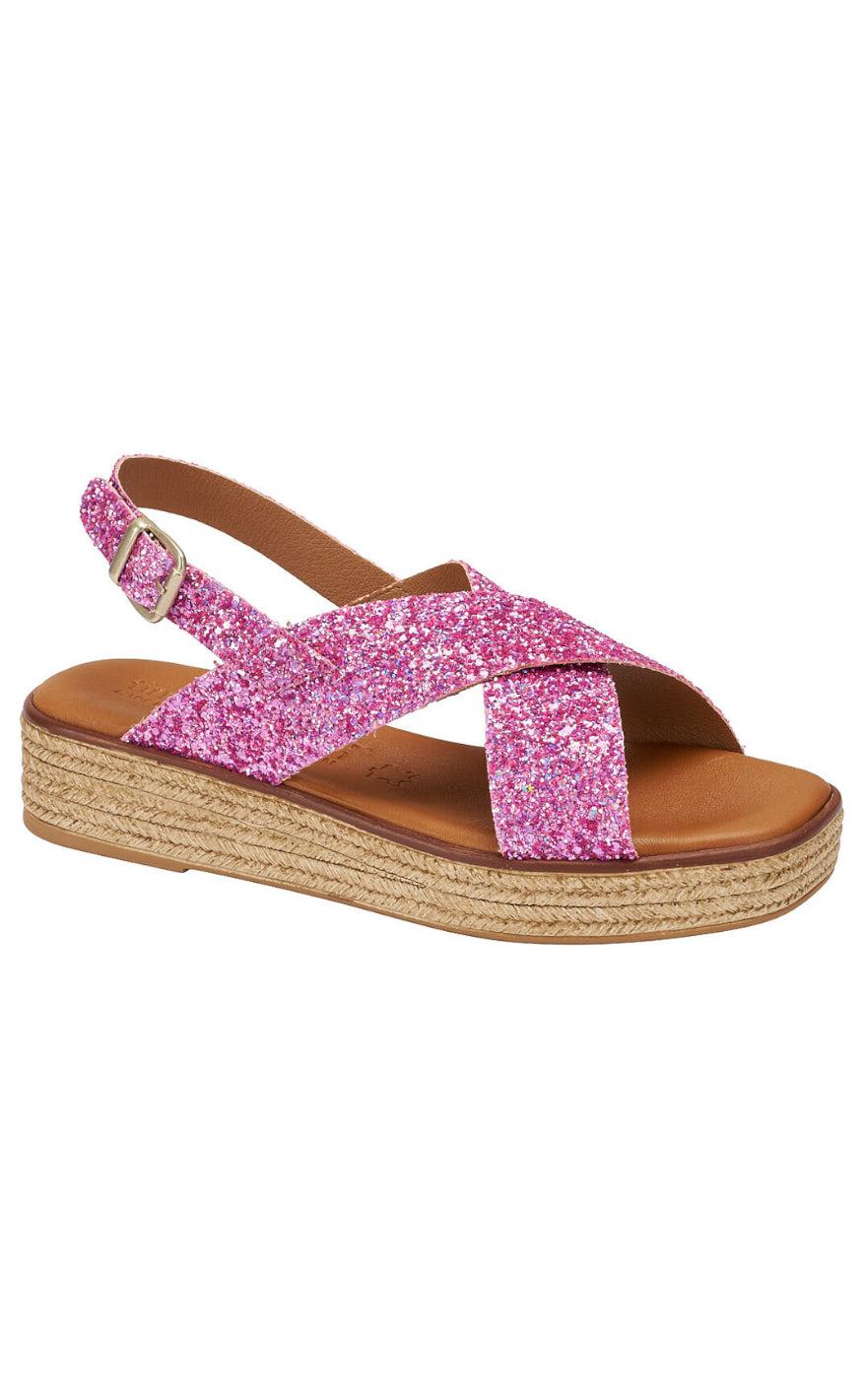 Tim & Simonsen Sandaler - Sussie - Glitter Rosa