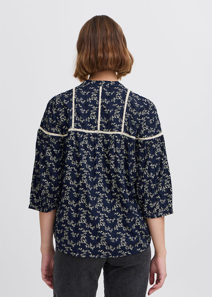 Atelier Rêve Jeanne Skjorte - Maritime Blue