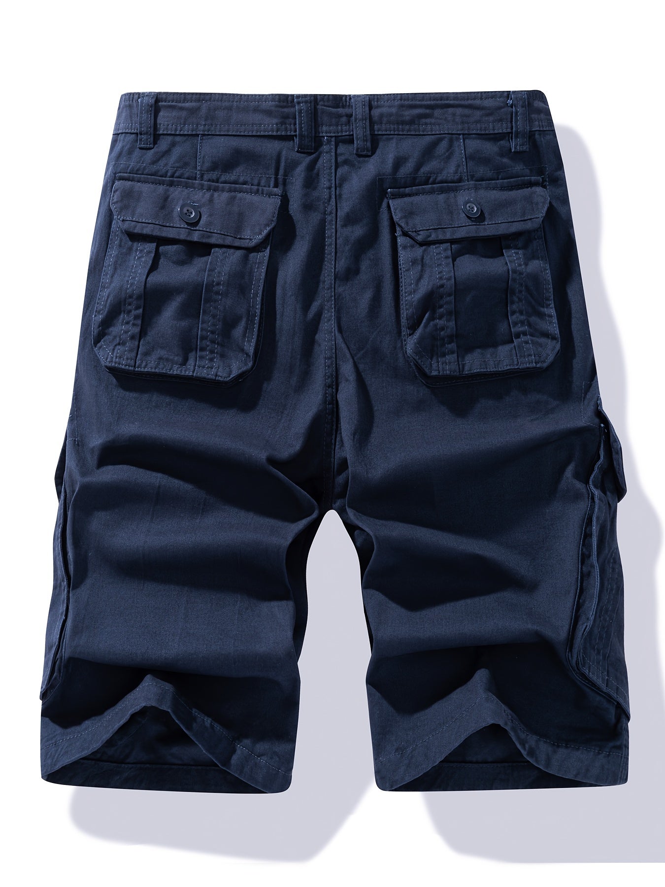 Casual herreshorts i bomuld med snøre og knaplommer
