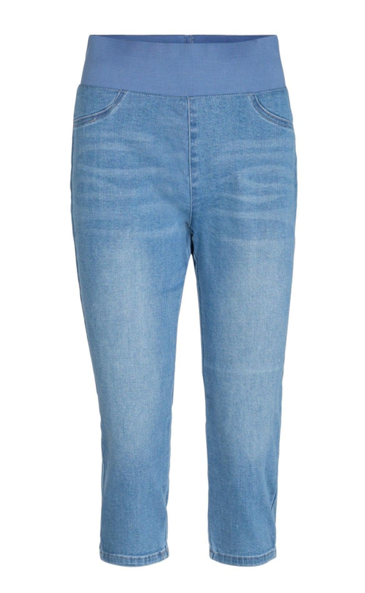 Freequent Bukser - Shantal Ca Denim - Light Blue Denim